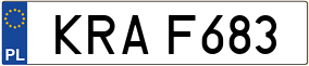 Trailer License Plate